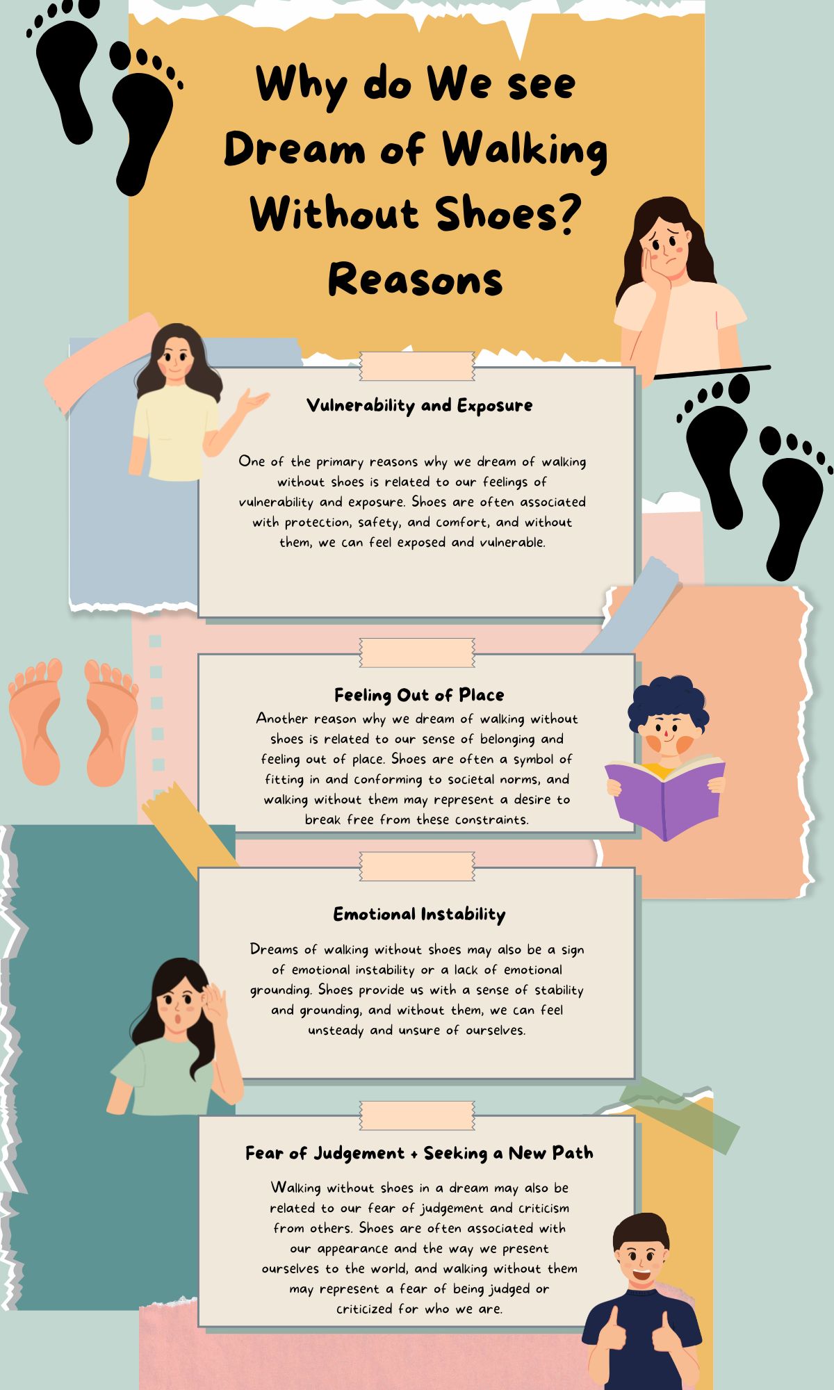 why do We see Dream of Walking bare feet infographics